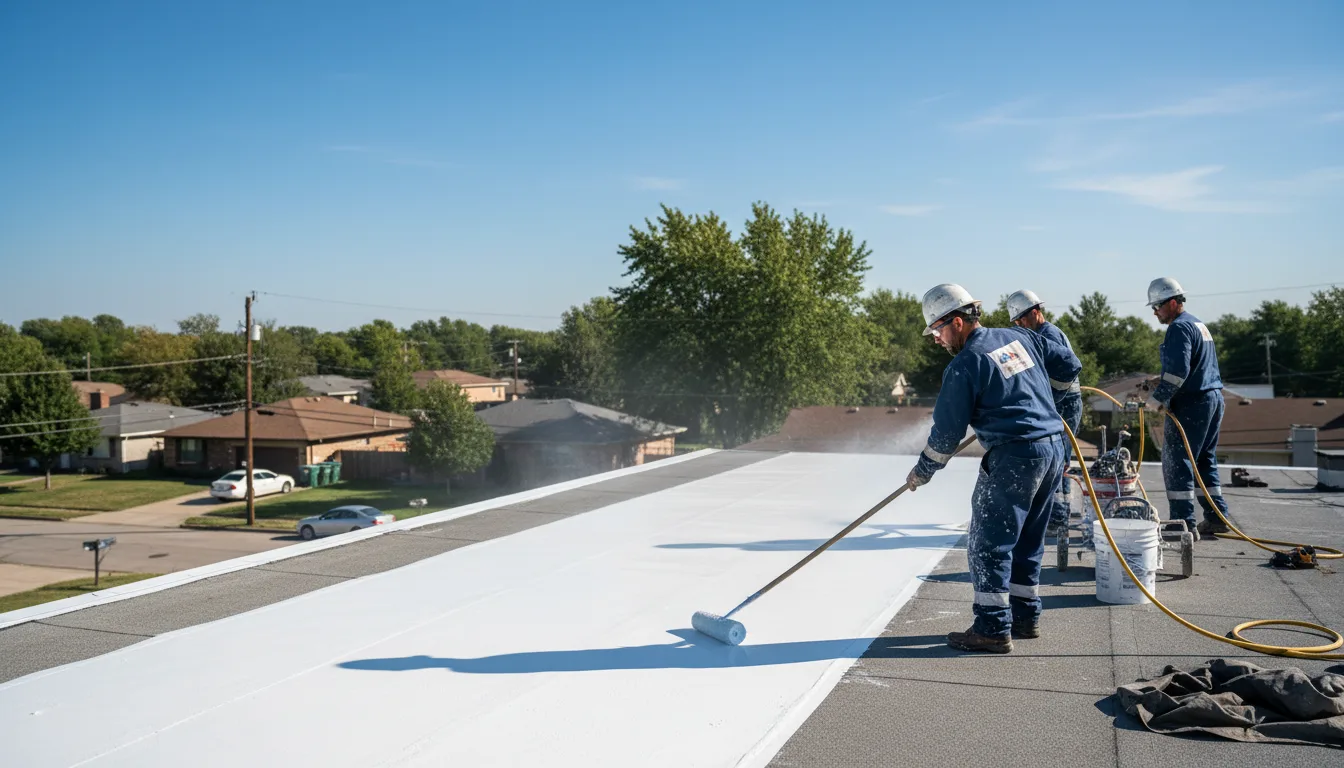 Commercial roof coating in Bridgeport, CT near me